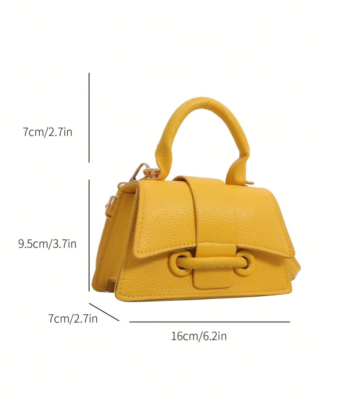 Yellow Crossbody Bag One-Shoulder Handbag
