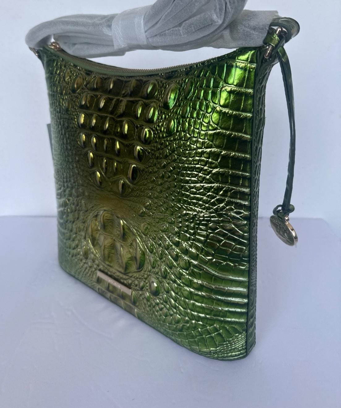 Brahmin Katie Crossbody Bag Cacti Green Melbourne Leather NWT