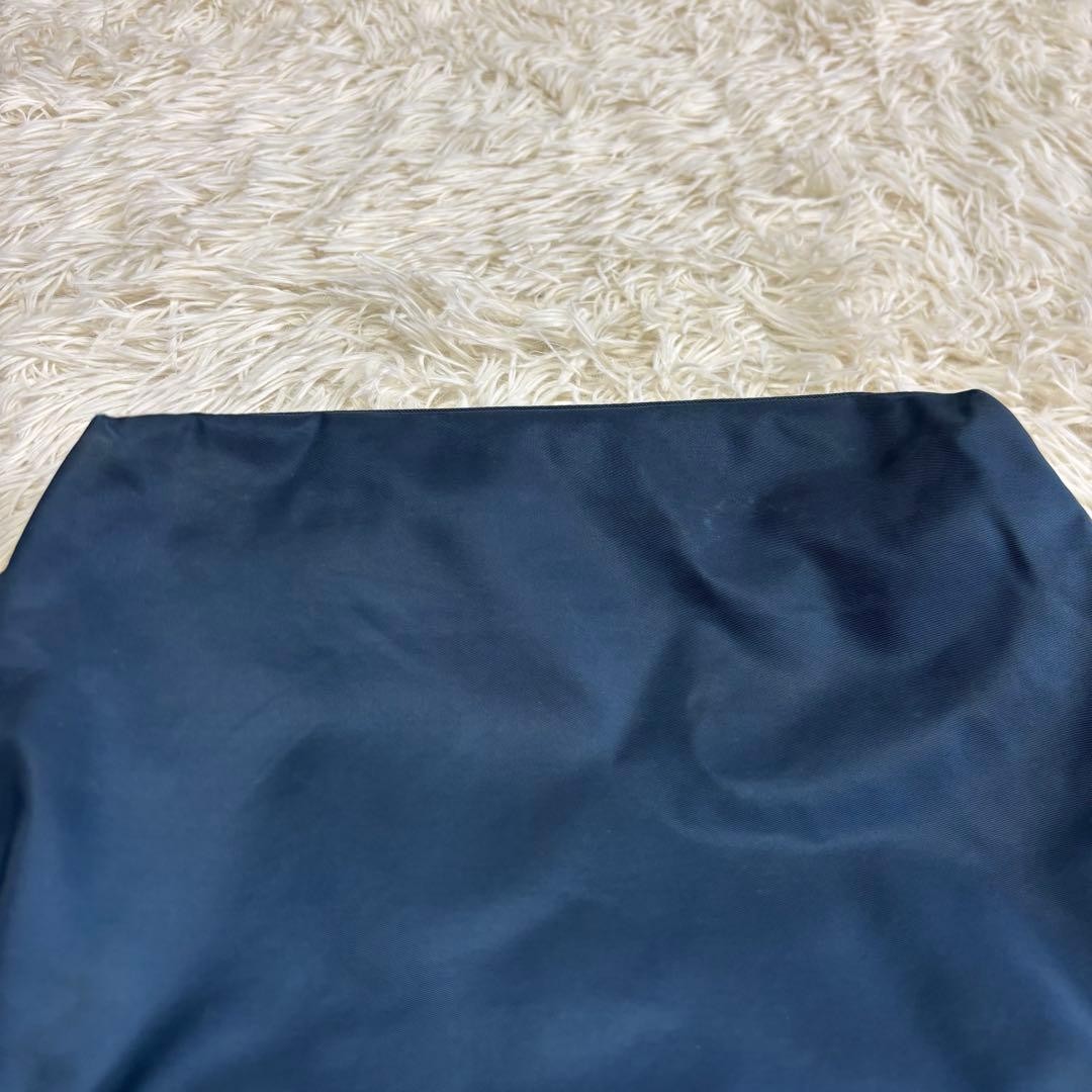 Authentic PRADA Nylon Tote Bag Navy 30cm x 27.5cm x 7cm Damaged