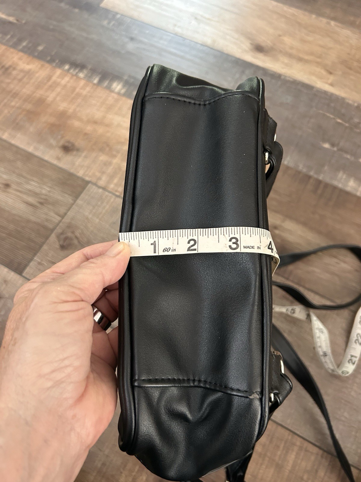 Steve Madden Black Medium Backpack Multiple Pockets Clean Versatile