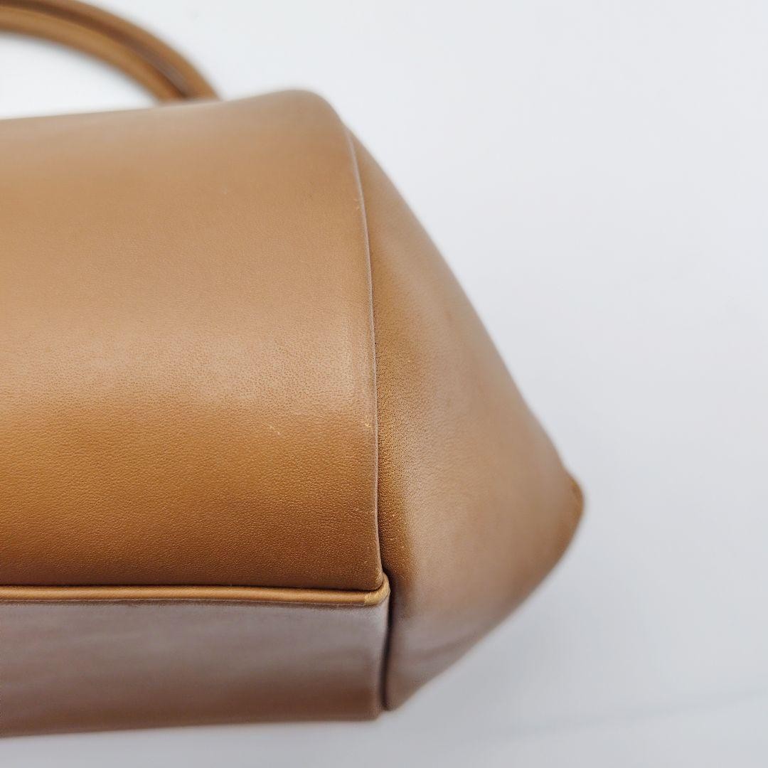 Sybilla Half-Moon Leather Handbag Brown 20x28x11cm Used Authentic