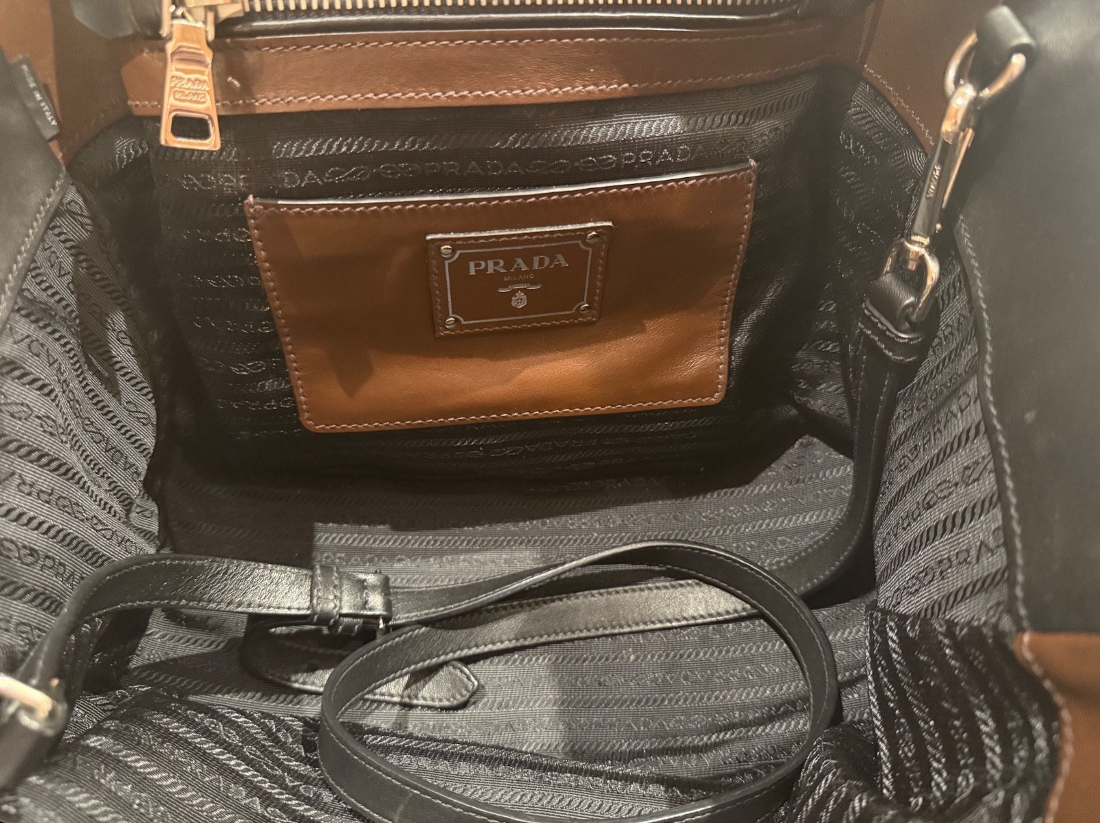 Authentic Prada Shoulder Calfskin Leather Handbag – Excellent Condition