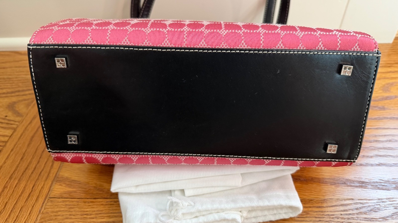 Vintage Kate Spade Noel Dot Pink Signature Handbag w/ Orig Dust Bag – MINT!