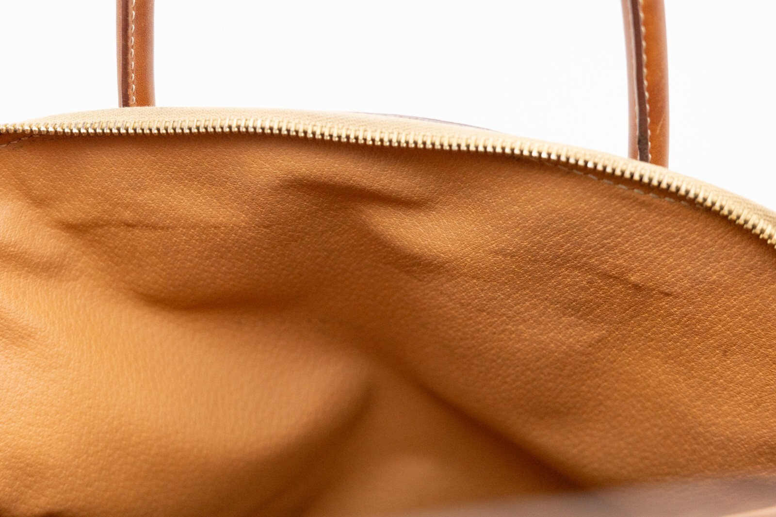 CELINE Hand Bag PVC Leather Macadam Brown Auth from JAPAN