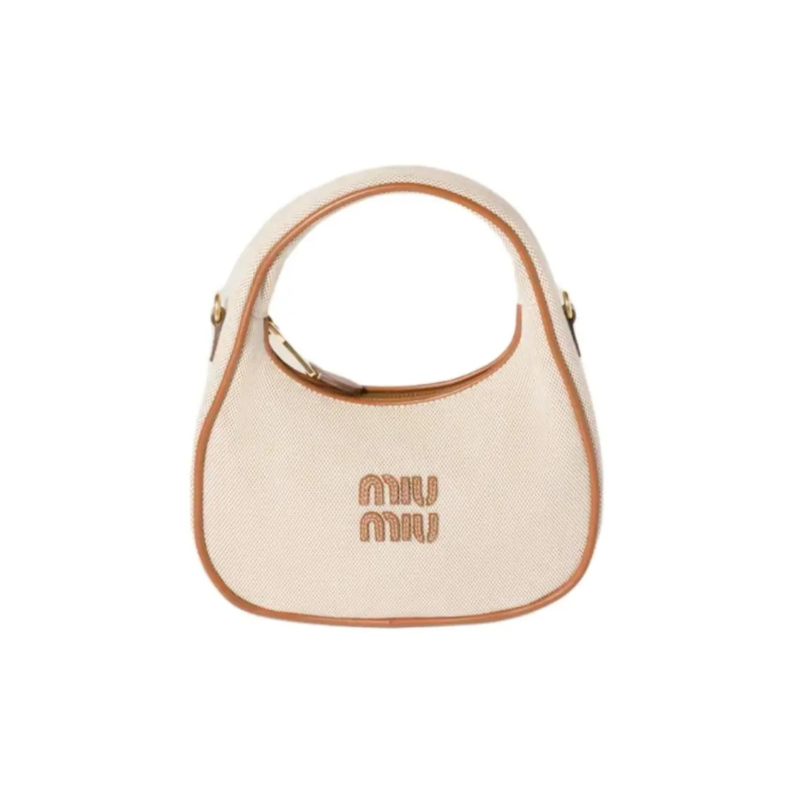 MIU MIU Contrast Color Details Single Shoulder Handbag Women’s 7.9×2.4×6.7 in