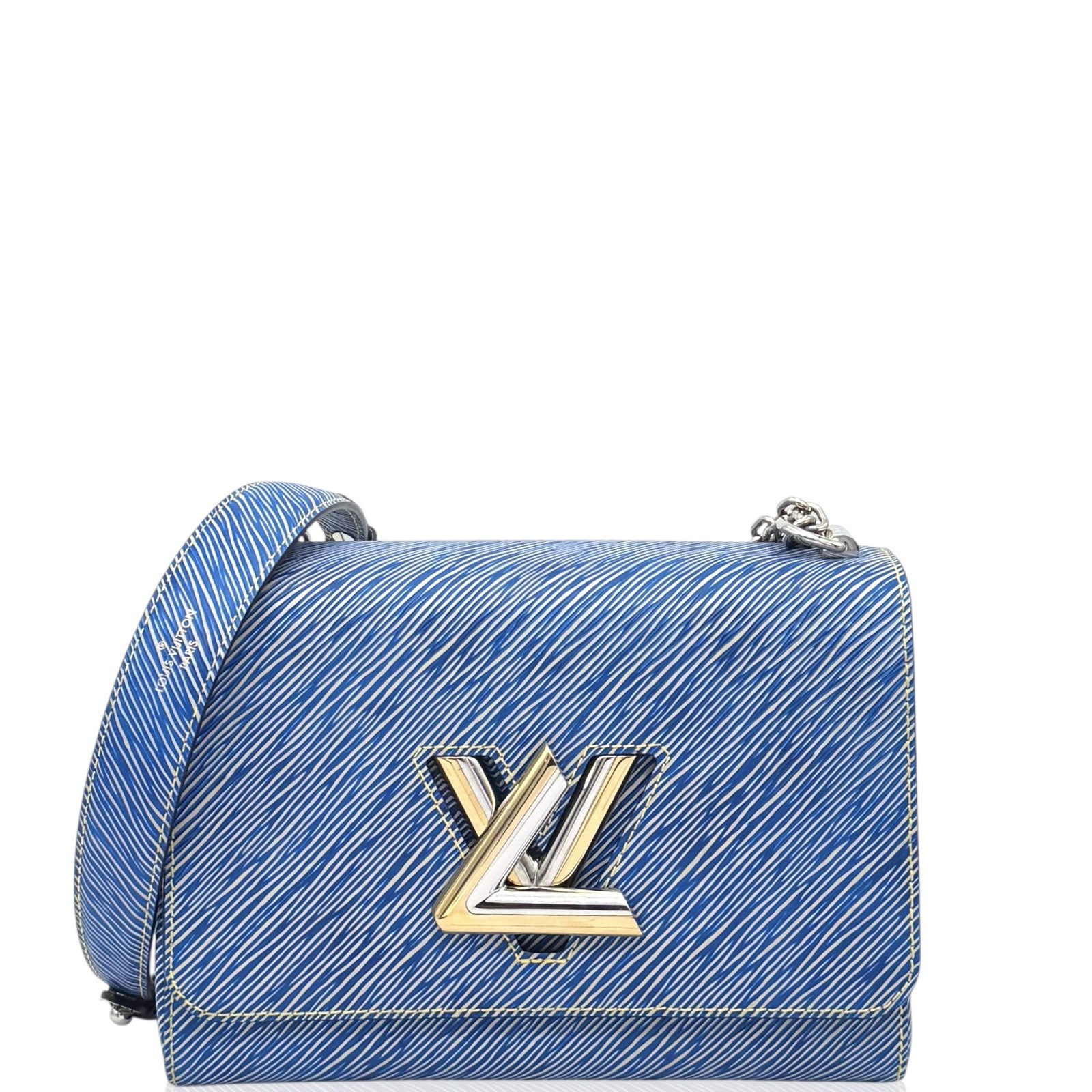 Louis Vuitton Twist Mm Blue Epi (kc010626a8)