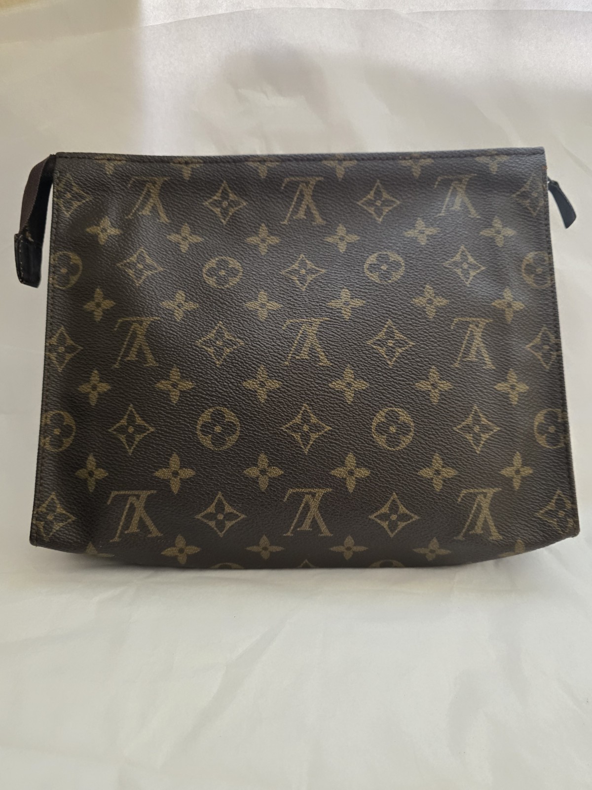 Authentic Louis Vuitton Vintage Monogram Toiletry Pouch Cluch Made In France
