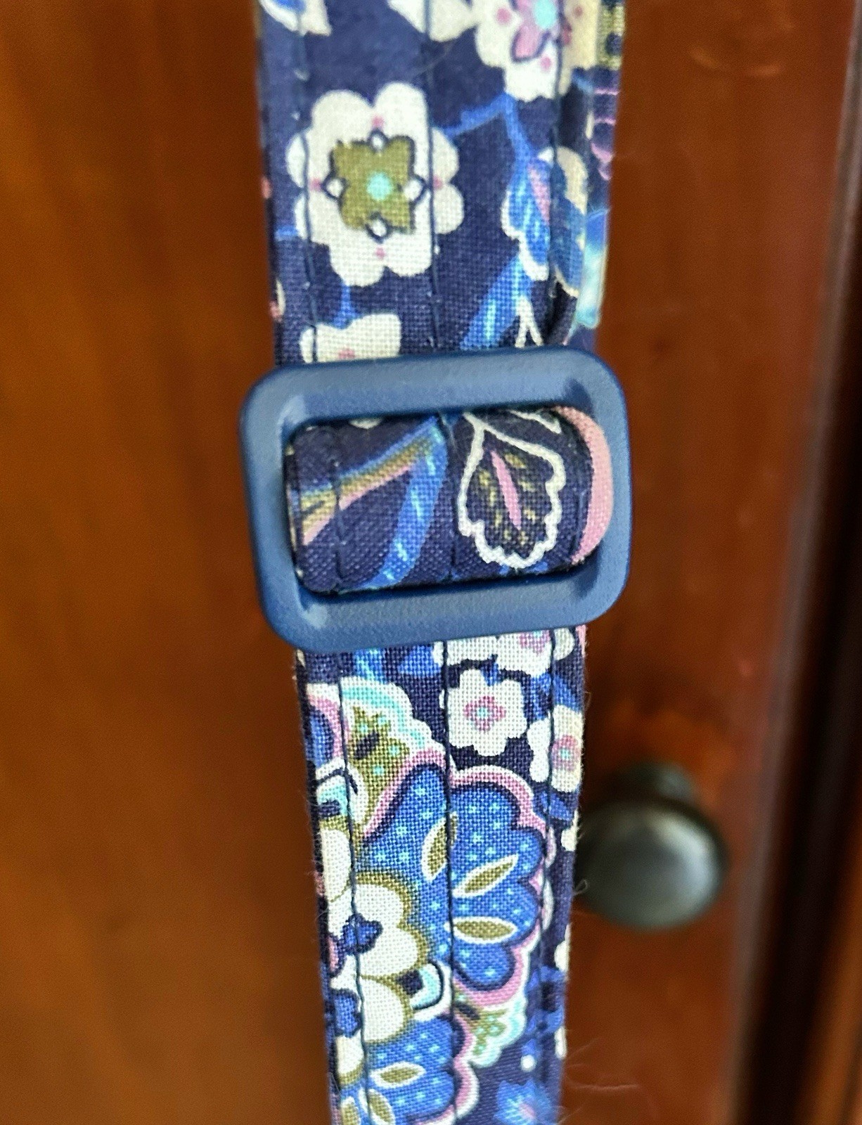 Vera Bradley Navy Blue Multi Color Floral Crossbody Bag Purse Handbag EUC