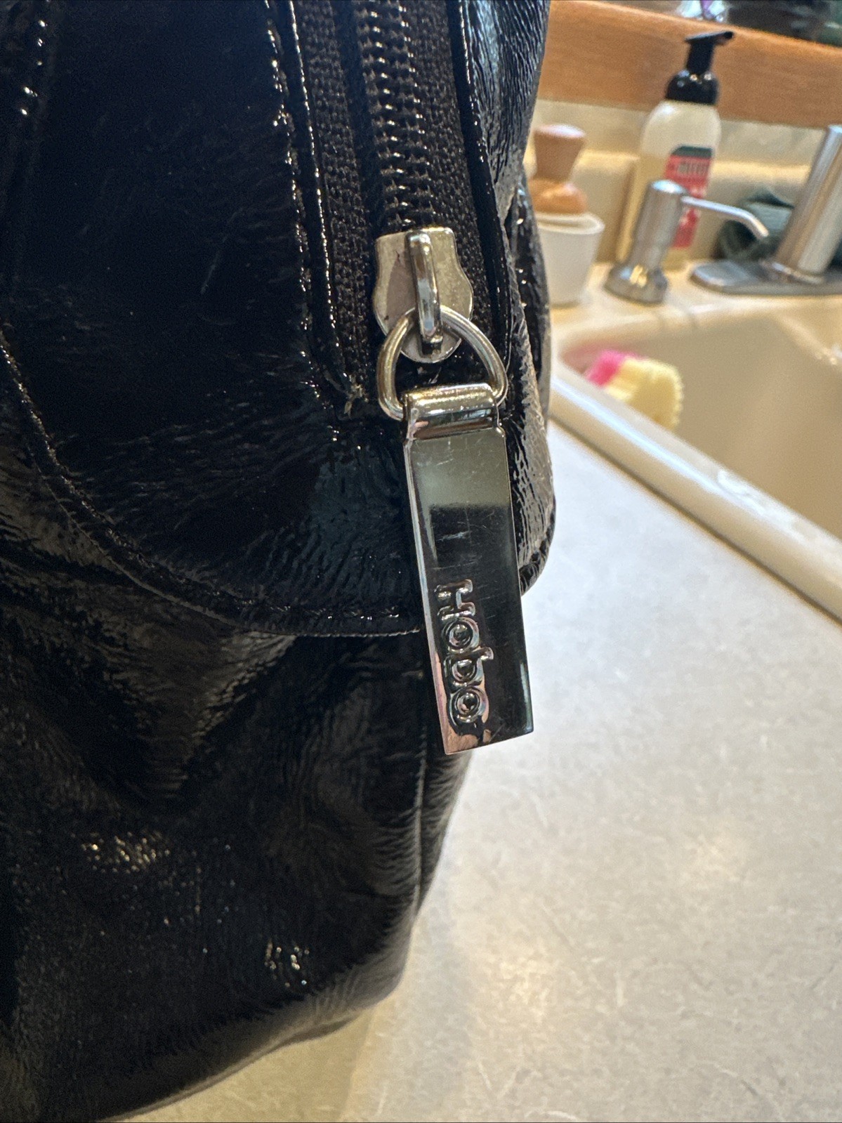 HOBO Patent Leather Look Handbag