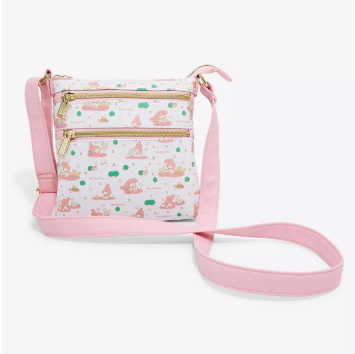 Loungefly Sanrio My Melody Allover Print Crossbody Bag NWT
