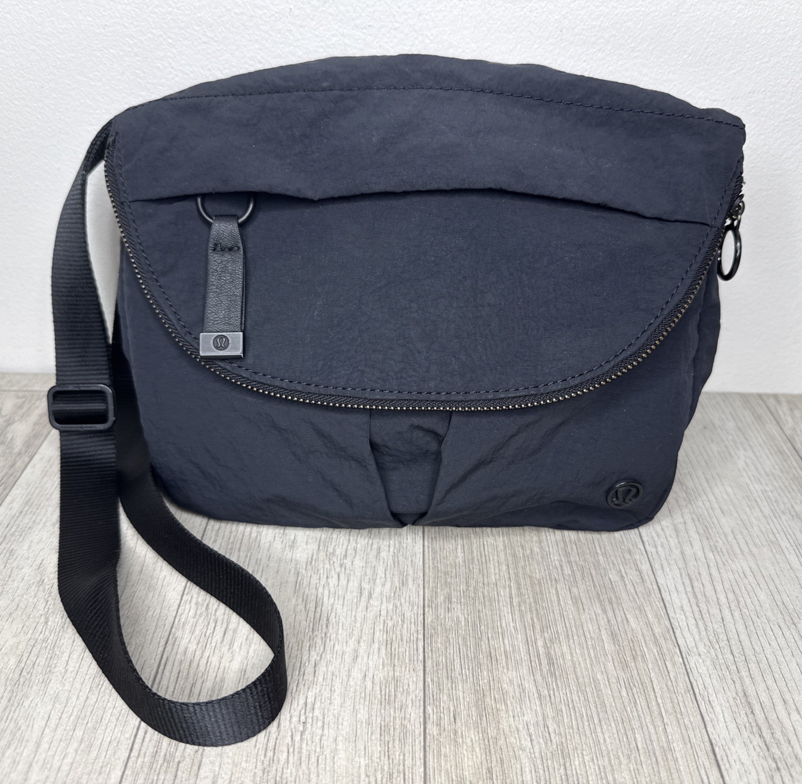 Lululemon All Night Festival Bag Black/Black Hardware Crinkle Fabric Ships FREE!