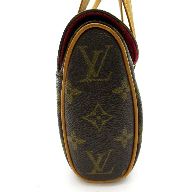 LOUIS VUITTON Sonatine M51902 Monogram Handbag Brown USED