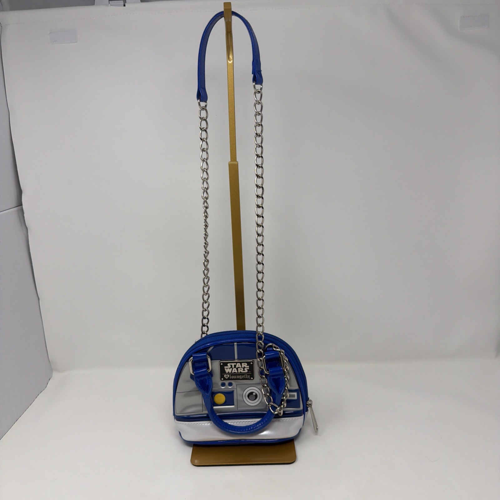 Star Wars Loungefly R2-D2 Mini Dome Crossbody Blue Store Model