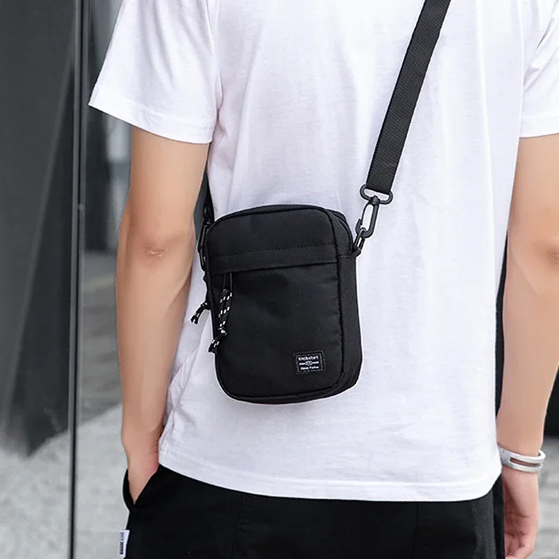 Casual Bag Diagonal Crossover Hand Machine Small Square Bag Men’s Satchel Oxford