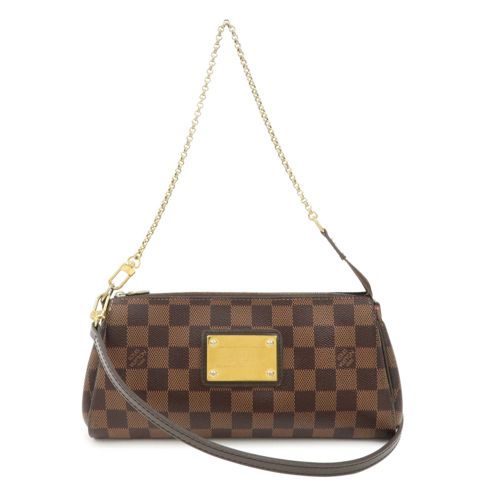 Louis Vuitton Damier Eva 2Way Bag Shoulder Bag Damier Ebene N55213 Auth Used