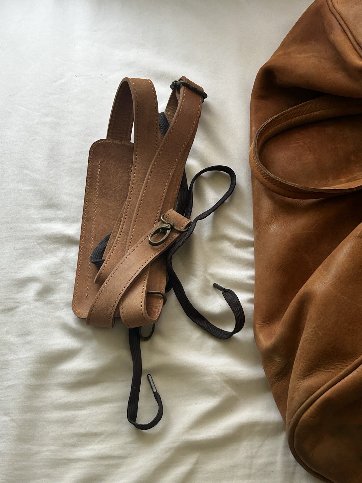 Alejandro Yeo Vintage Leather Tote Bag Brown