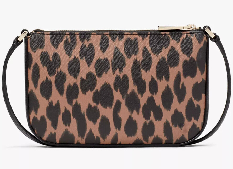 Kate Spade Schuyler Crossbody Leopard KE717 NWT Cheetah Leopardo Animal Print