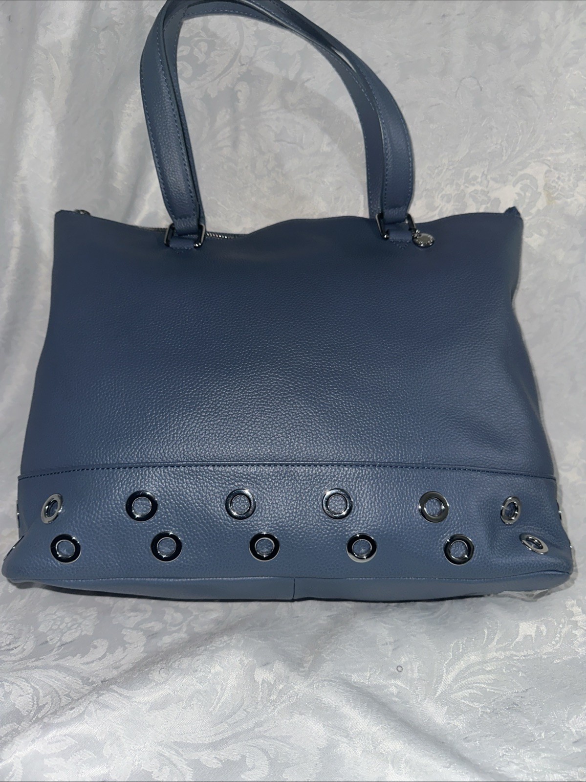 CELINE DION FALSETTO COLLECTION SHOULDER BAG RFID ART 137 LEATHER BLUE + DUST BG