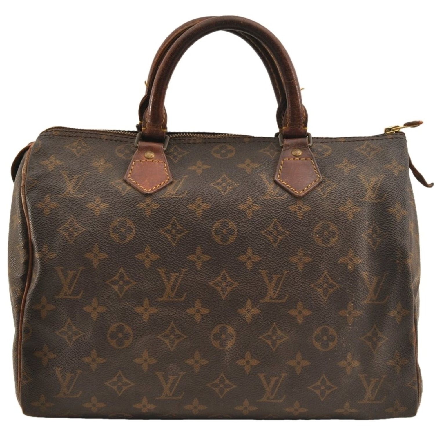 Authentic Louis Vuitton Monogram Speedy 30 Hand Boston Bag M41526 LV AC229