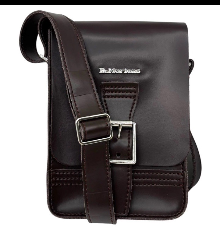 Dr. Martens NWT Cross Body Vegan Reporter “Norfolk” Brown Sz: 13 X 20 X 5 cm