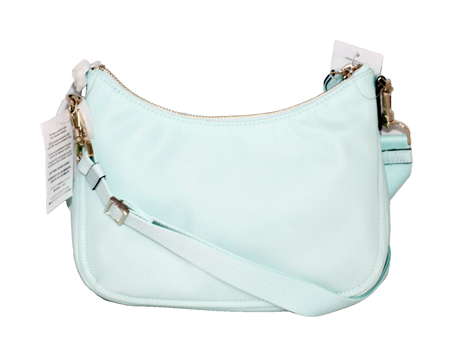 KATE SPADE Chelsea Nylon Crossbody Bag & Zip Pouch Card Case Blue Glow KC528