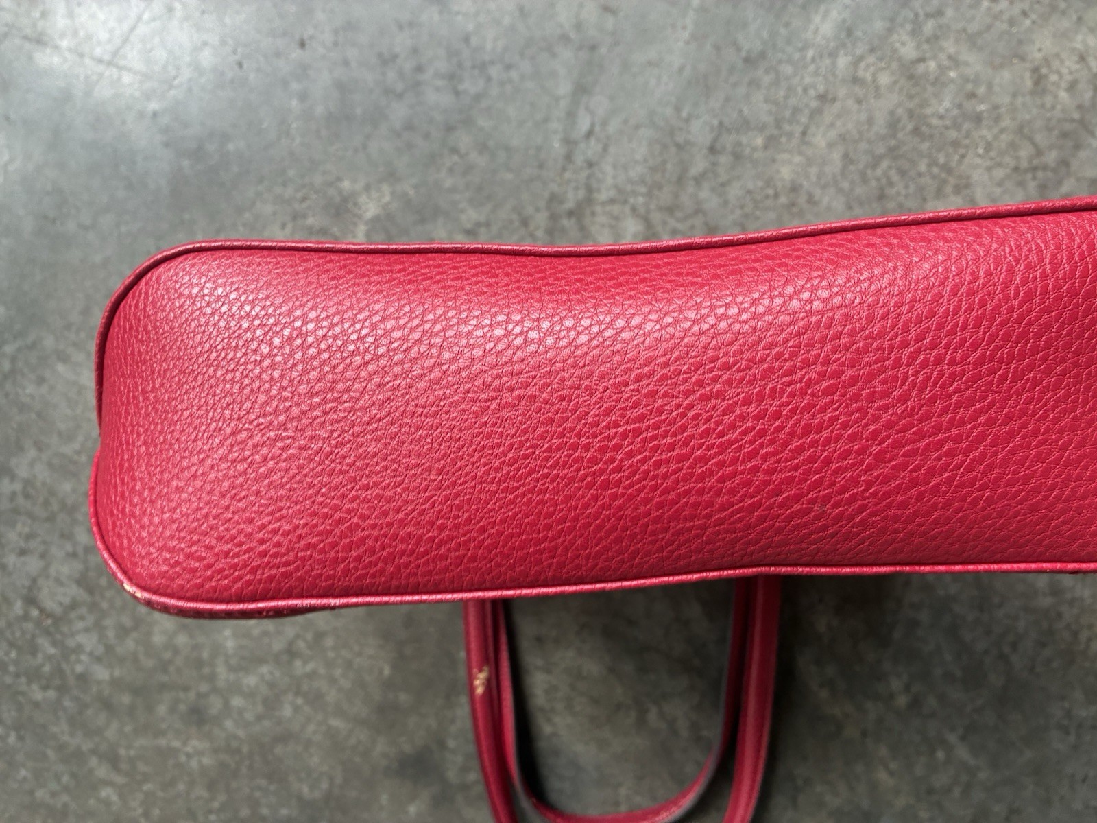 Anne Klein Tote Handbag Red Medium Faux leather Purse