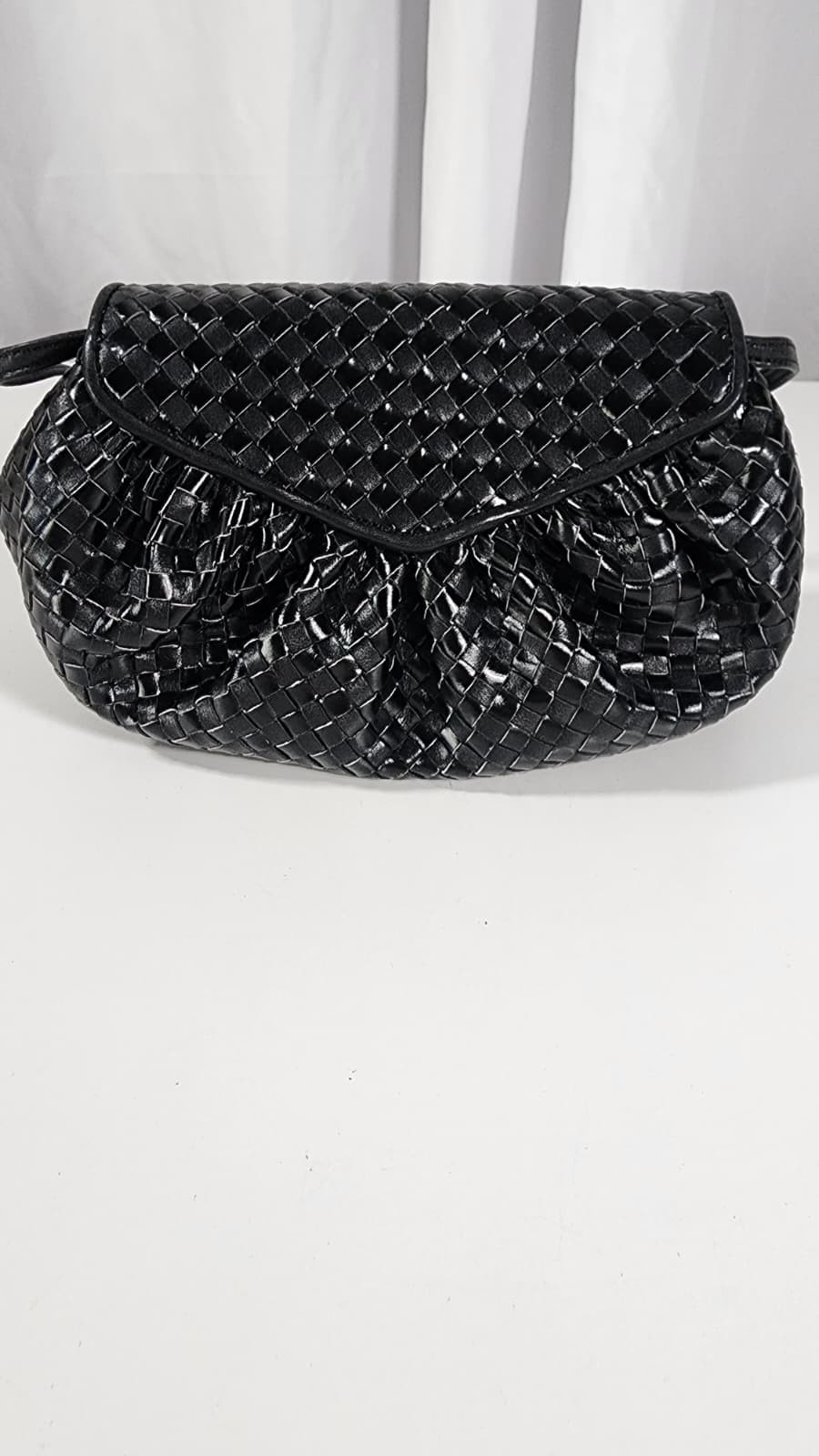 Fendi woven mini structured crossbody/clutch