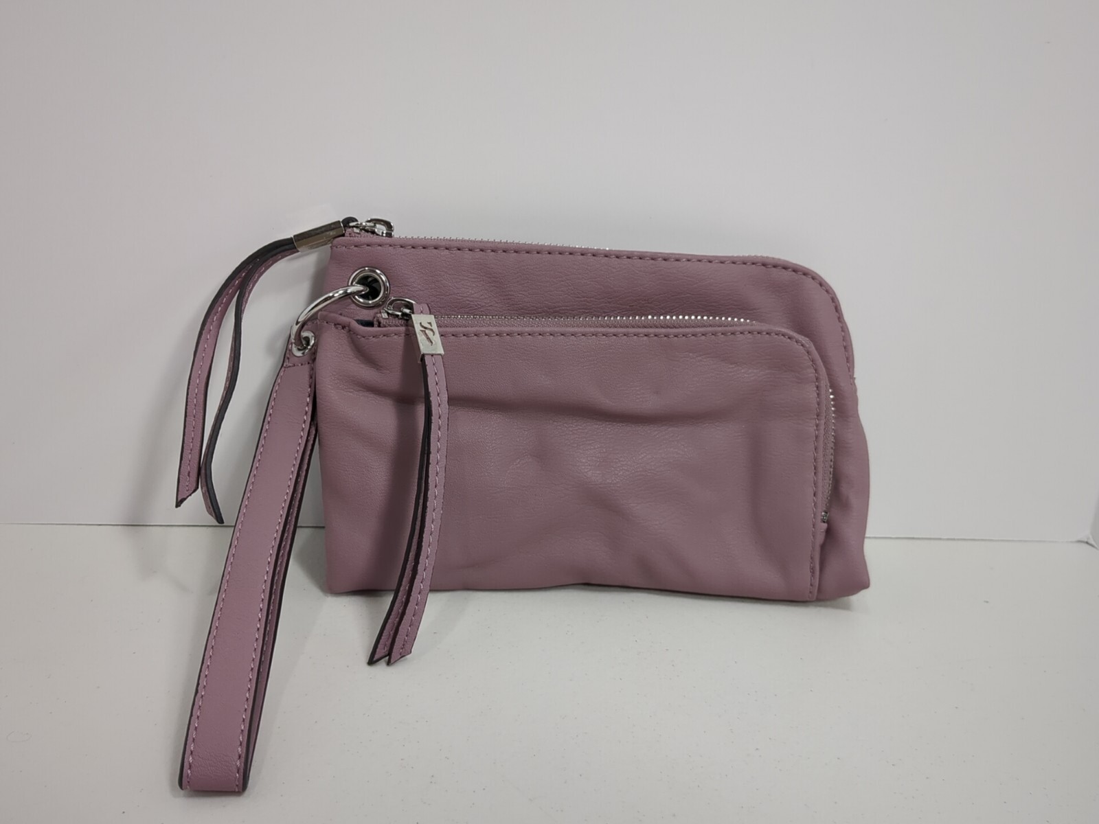 Simply Vera Wang Joyce Wristlet Bag Purse Mauve Pre-owned