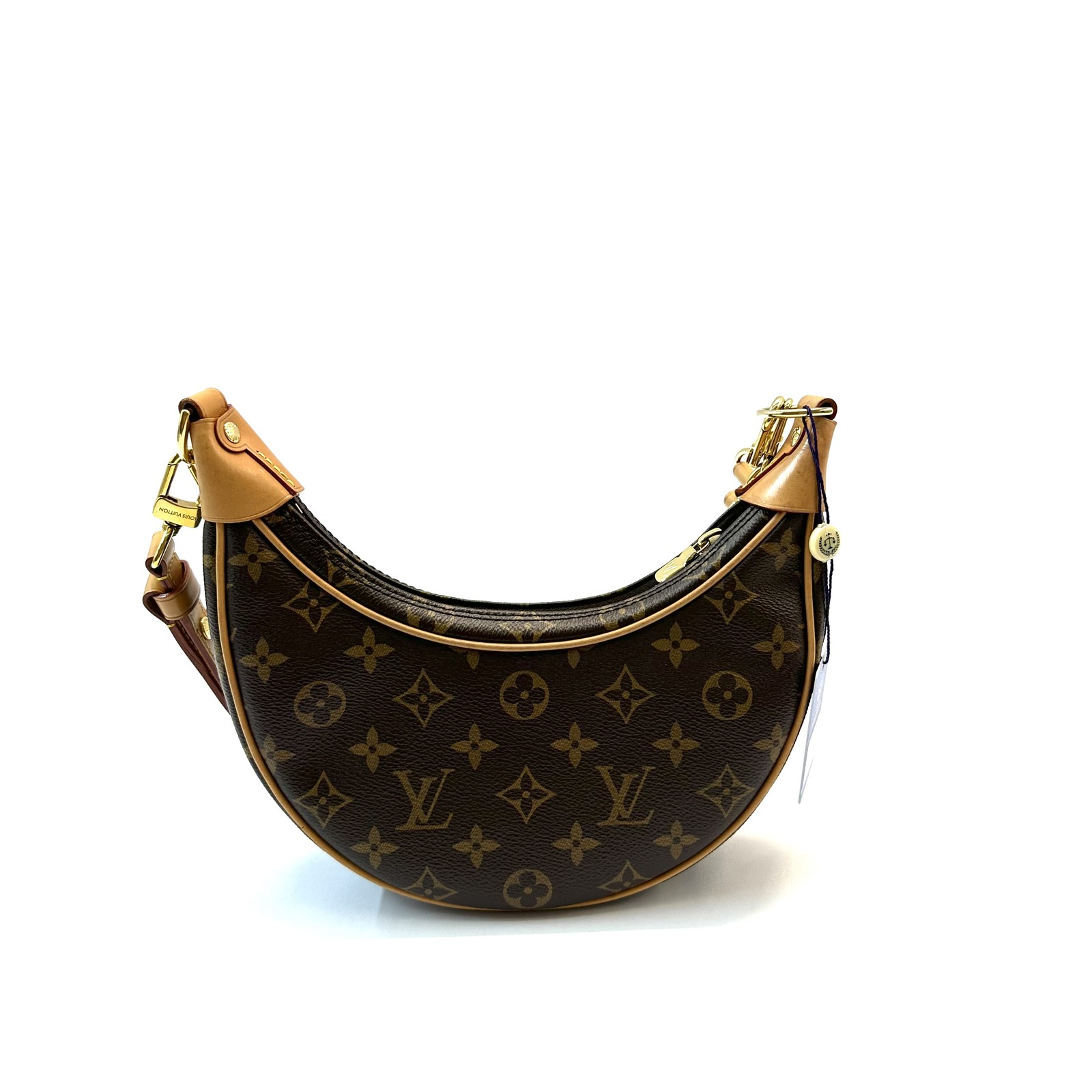 Louis Vuitton Monogram Normal Size Dark Brown Coated Canvas Shoulder Crossbody B