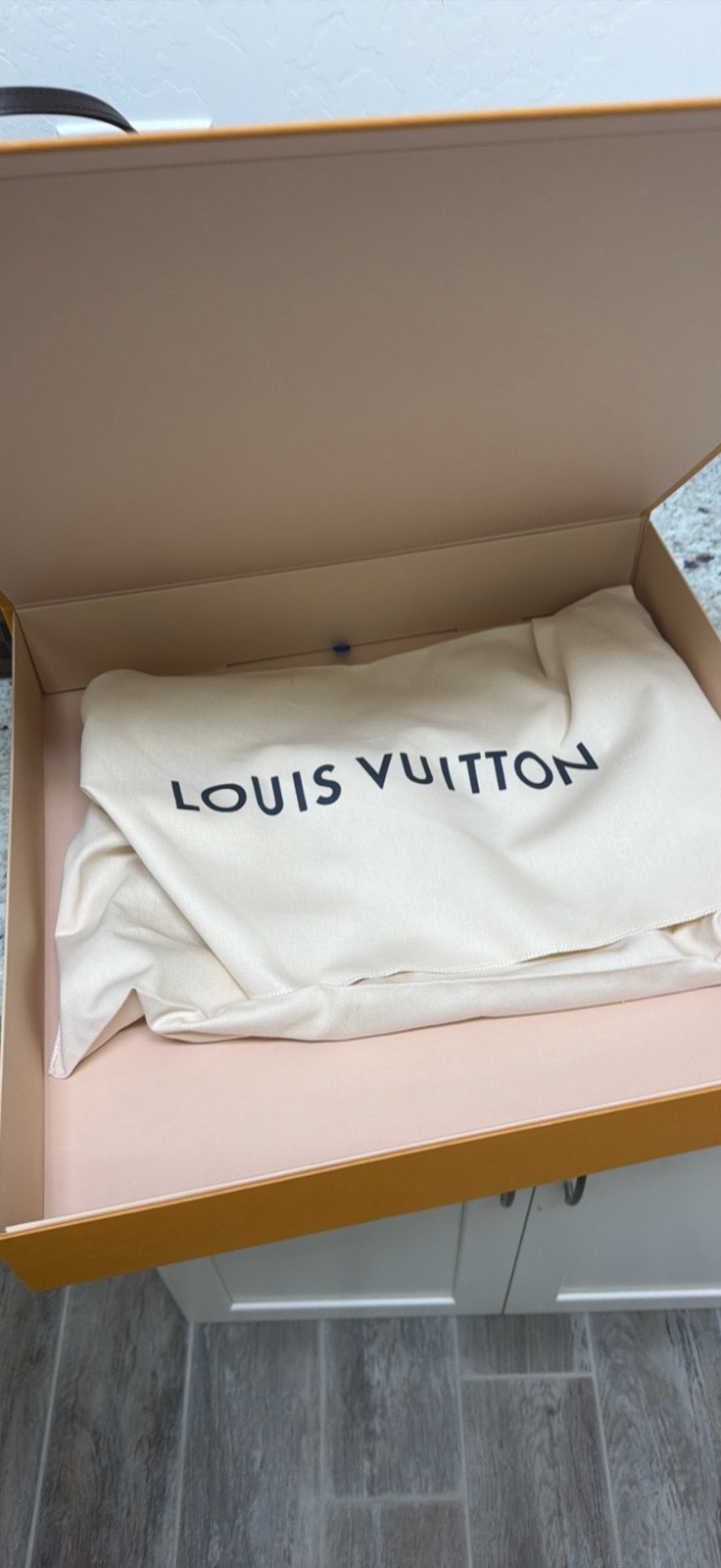 Louis Vuitton Neverfull MM Damier Ebene Rose Ballerine Full Set