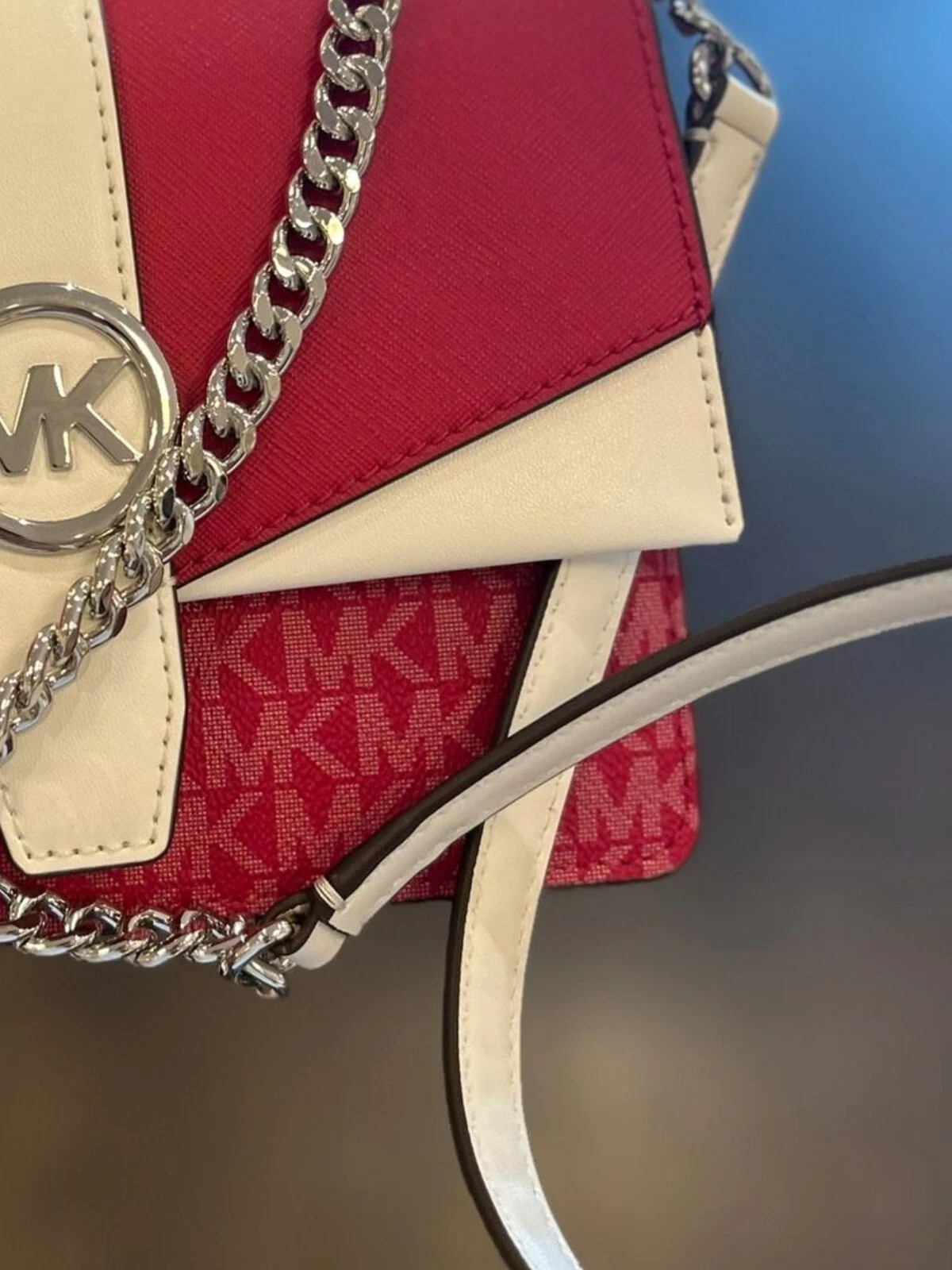 Michael Kors Greenwich Lady Small Handbag Bag Crossbody Bag Dark Raspberry Multi