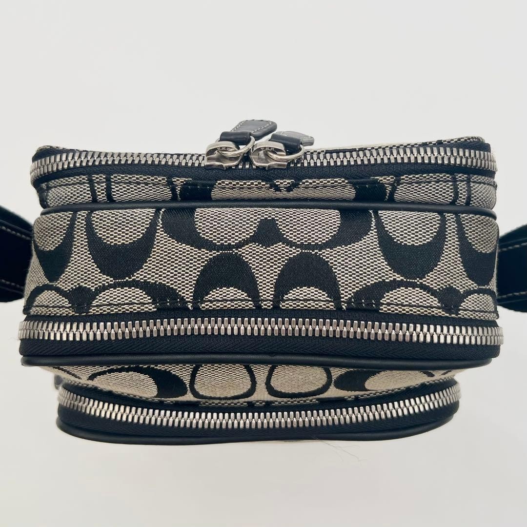 Coach Shoulder Bag Signature 4270 Multi storage Black