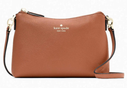Kate Spade Bailey Crossbody Brown Leather K4651 Warm Gingerbread NWT $299 F