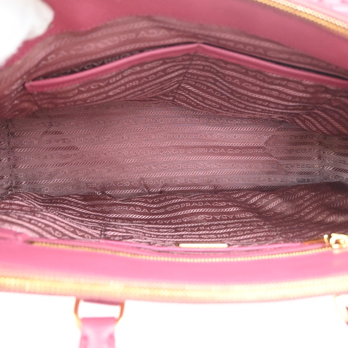 PRADA Galleria 2Way Shoulder Hand Bag Saffiano Leather Pink Italy 11CA830