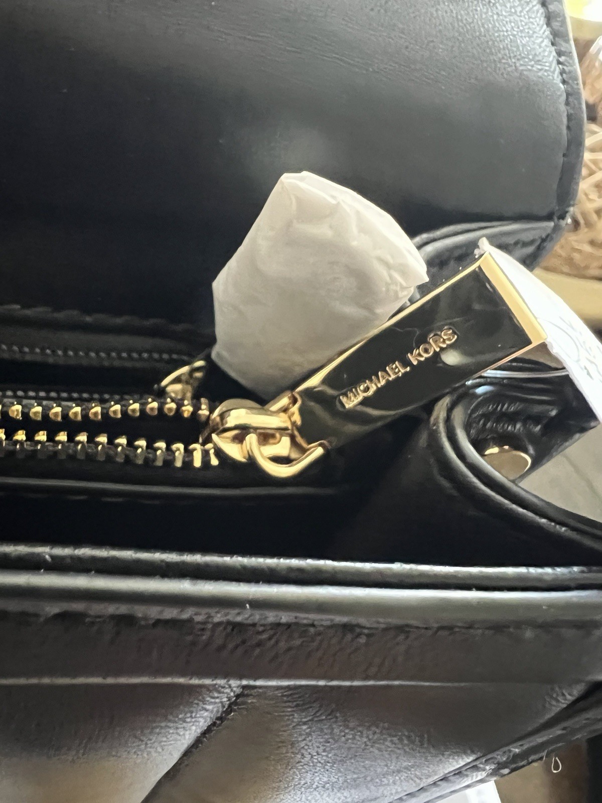 Michael Kors Whitney Medium Black Quilted Leather Shoulder Bag