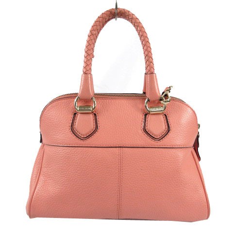 Cole Haan Leather Pink Salmon Shoulder Bag AB 18.5cm x 10.5cm x 27cm