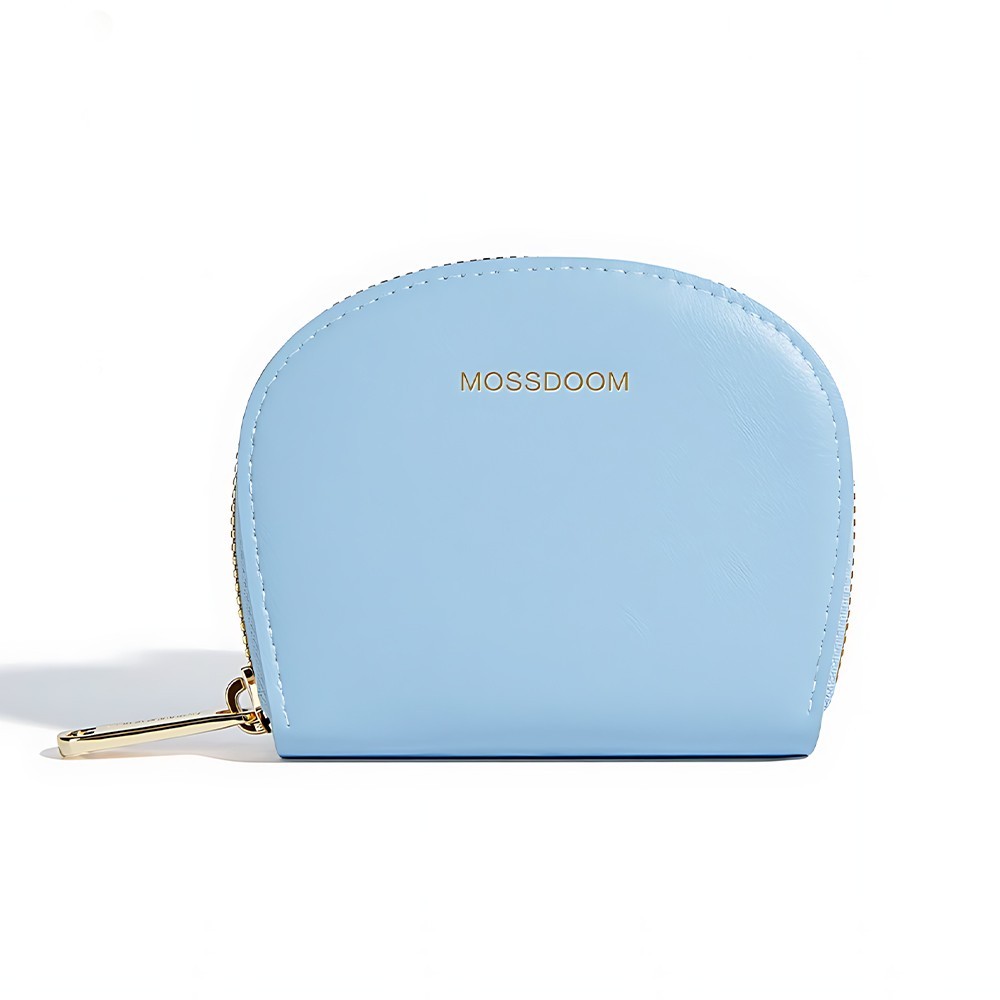 MOSSDOOM Elfrea Card Holder Wallet PU Leather Zip Coin Purse 11 Card Slots