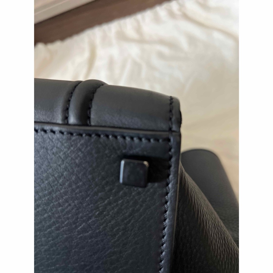 CELINE Luggage Phantom Bag 28cm×30cm Black Leather Rare Luxury Tote Handbag