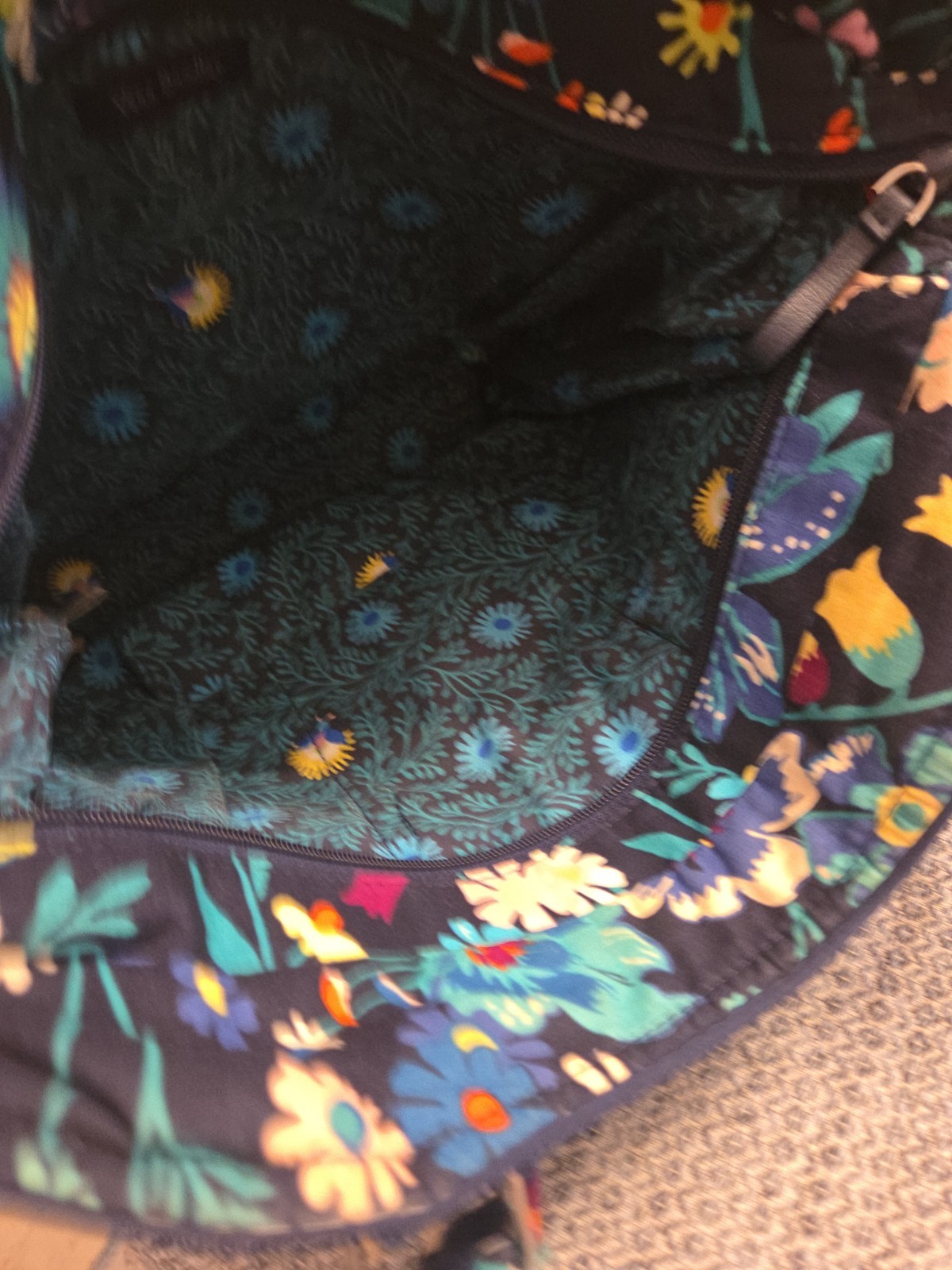 Vera Bradley Glenna Moonlight Garden Satchel Bag Quilted Floral Design Retired