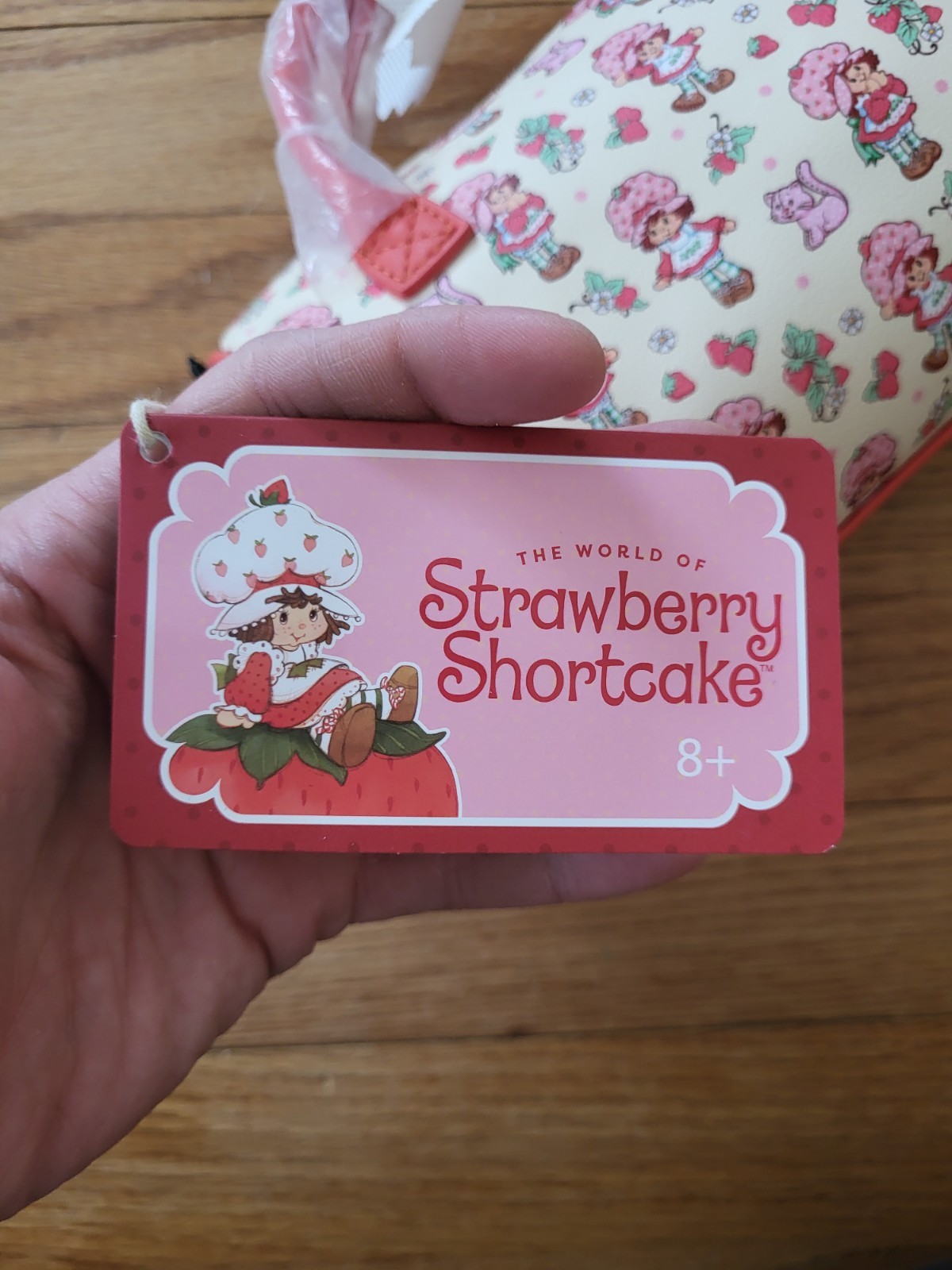 Loungefly Strawberry Shortcake & Custard the Cat Barrel Crossbody Purse Bag