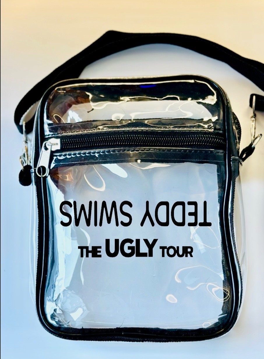 Clear Custom The Ugly Tour Teddy Swimss Crossbody Bag Concert Stadium Approved