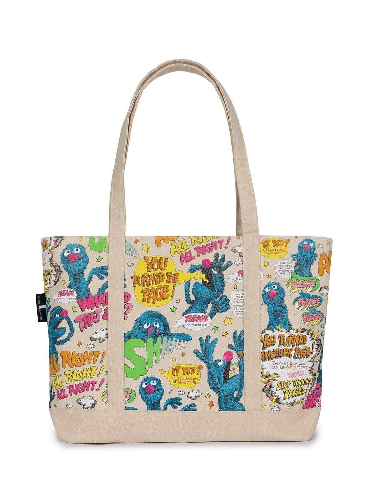 Sesame Street: The Monster at the End of This Book Large Zippered Tote