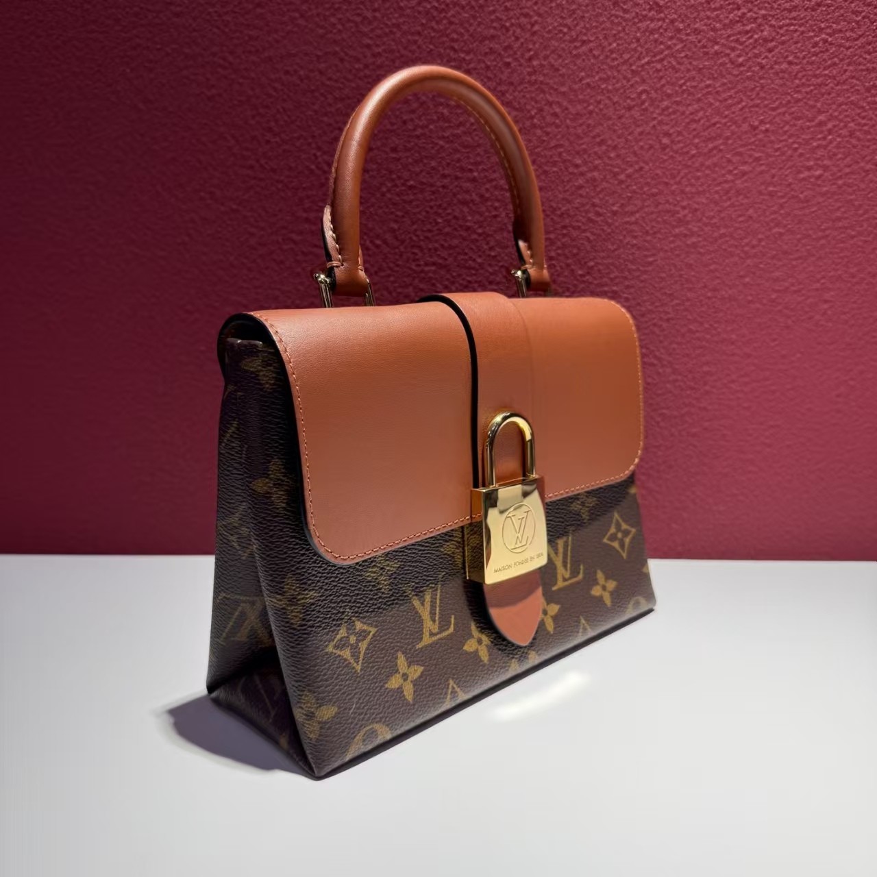 Louis Vuitton Locky BB Caramel Monogram Mini Crossbody & Shoulder Handbag