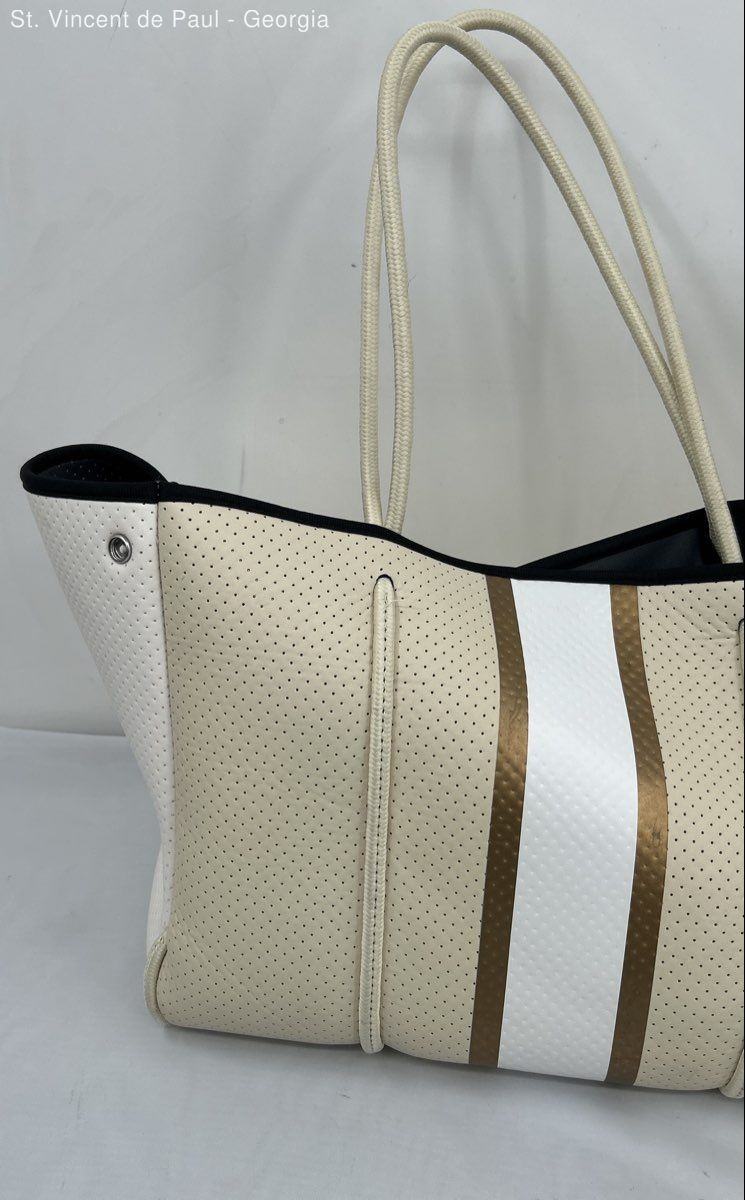 Haute Shore Greyson Neoprene Large Tote Bag W/ Wristlet Beach Bag Purse 15 x 11″