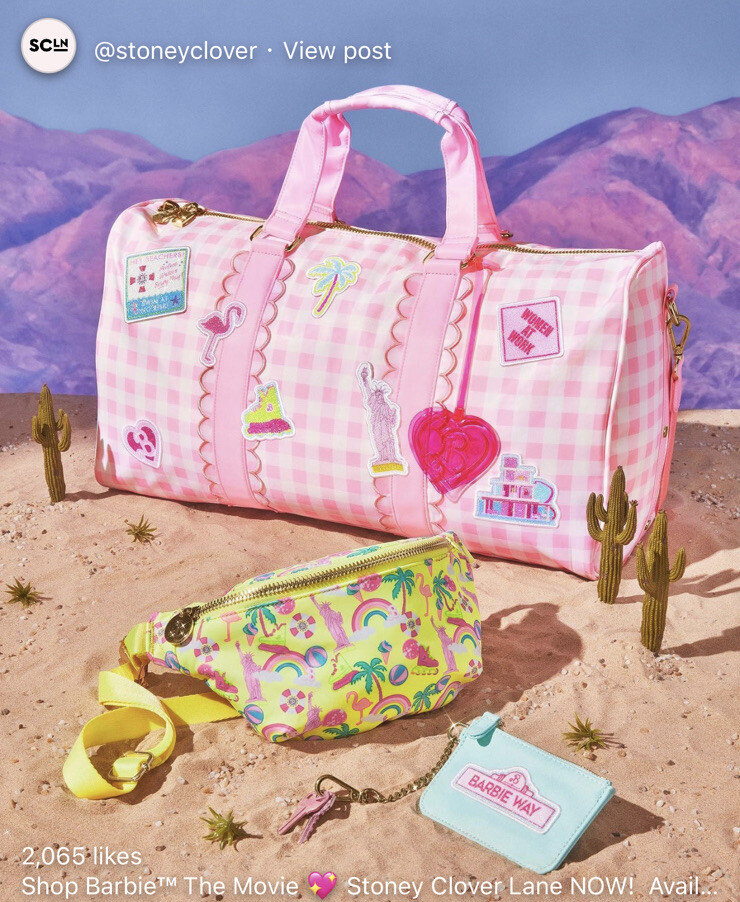 NEW w/tags Stoney Clover Lane Barbie™ The Movie Fanny Pack Barbie Land