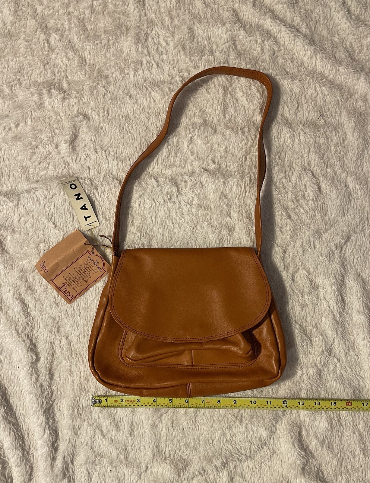 Vintage Tano of Madrid Brown Leather Women’s Shoulder Bag – NEW With Tags