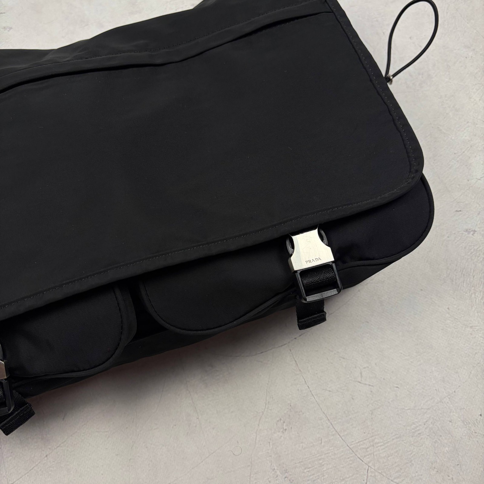 ❗️VERY RARE❗️PRADA Vintage Red Tab Nylon Bag Large