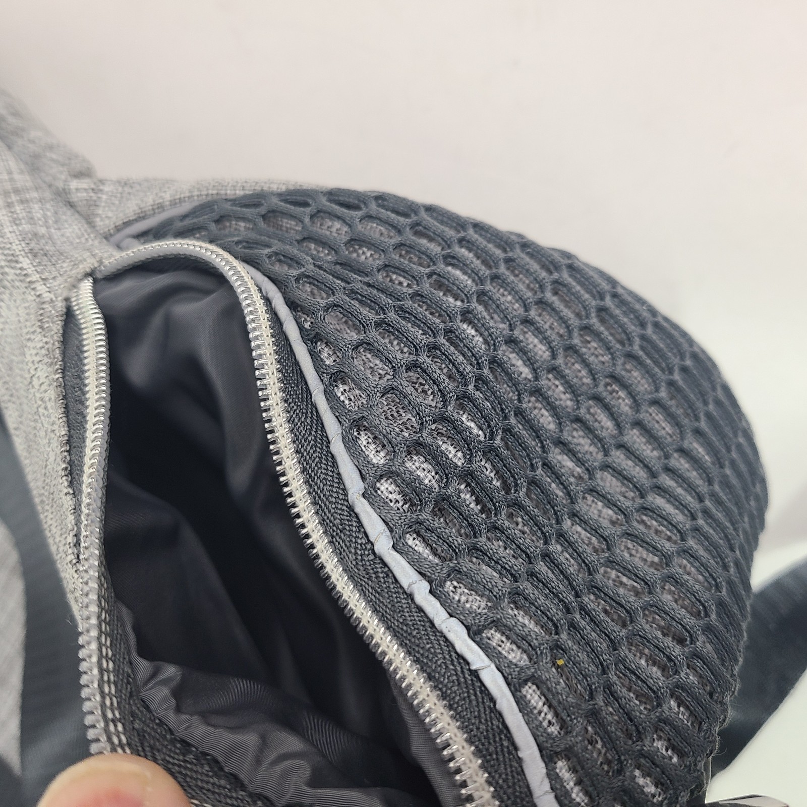 Athleta Nylon Backpack Heather Gray, Lined Lightweight Travel Athletic Gym