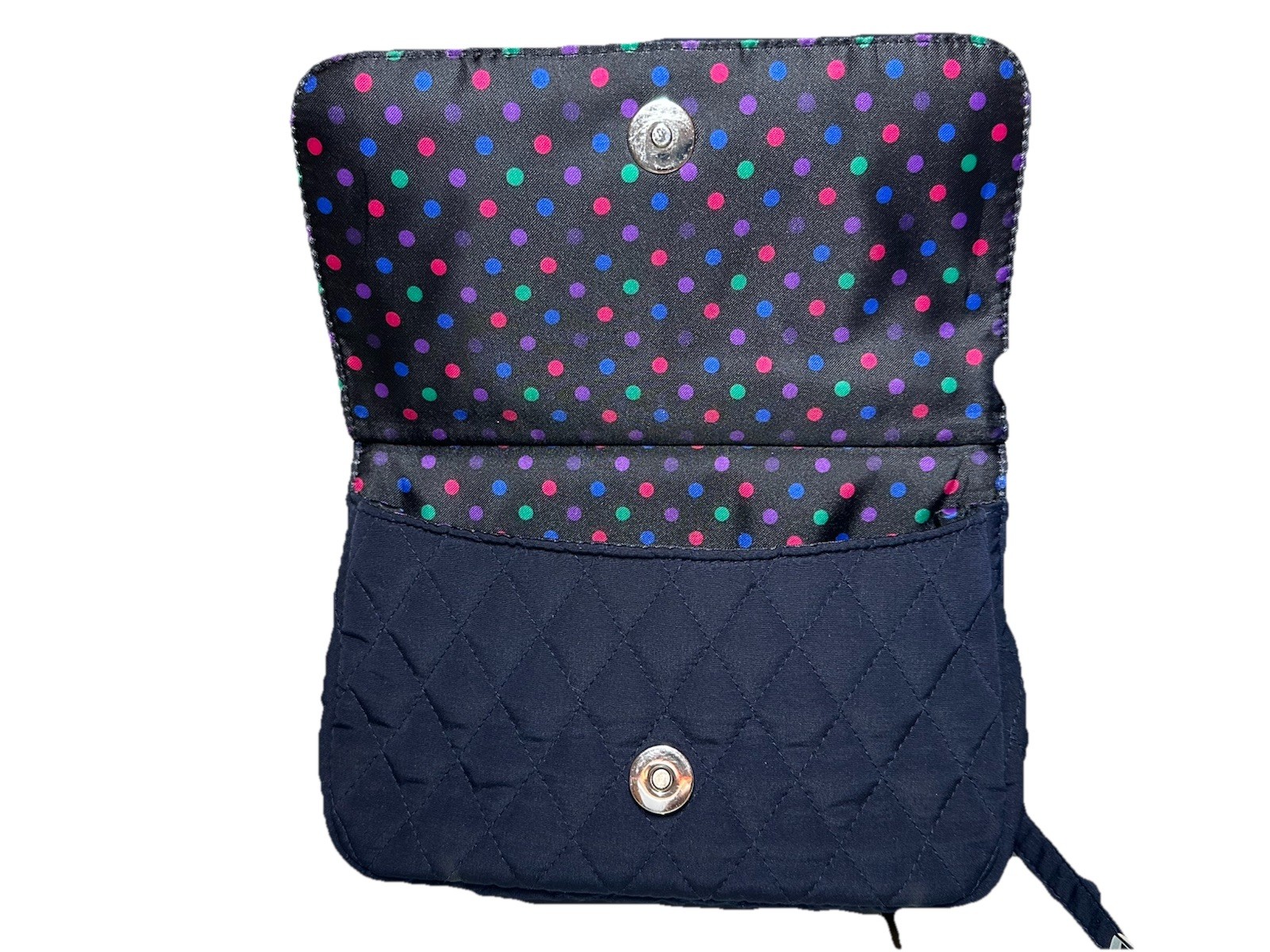 Vera Bradley Denim Moonlight Navy 3-in1 RFID All in One Crossbody Bag Wallet NWT