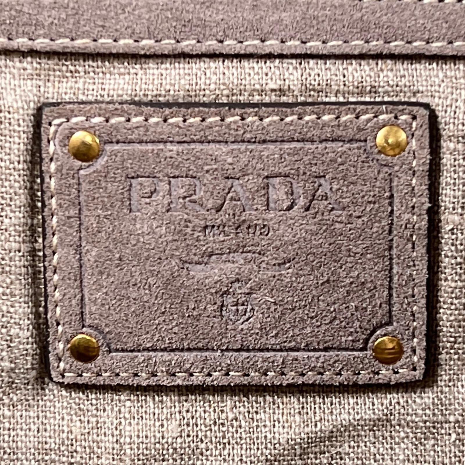 PRADA Canapa TGM Handbag canvas Women